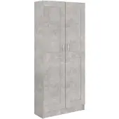 vidaXL Bokskåp betonggrå 82,5x30,5x185,5 cm konstruerat trä