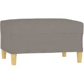 vidaXL Fotpall Taupe 70x55x41 cm tyg