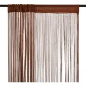 vidaXL Trådgardiner 2 st 140x250 cm brun