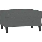 vidaXL Fotpall mörkgrå 70x55x41 cm tyg