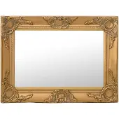 vidaXL Väggspegel barockstil 60x40 cm guld