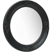 vidaXL Väggspegel barockstil 50 cm svart
