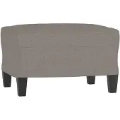 vidaXL Fotpall Taupe 60x50x41 cm tyg