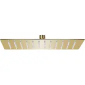vidaXL Regnduschhuvud rostfritt stål 30x20 cm rektangulärt guld