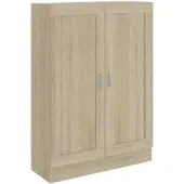vidaXL Bokskåp sonoma-ek 82,5x30,5x115 cm konstruerat trä