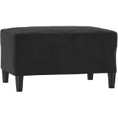 vidaXL Fotpall svart 70x55x41 cm sammet