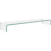vidaXL TV-bord klarglas 120x30x13 cm
