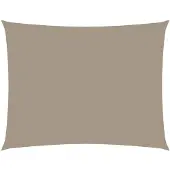 vidaXL Solsegel oxfordtyg rektangulärt 3x4 m taupe