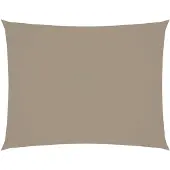 vidaXL Solsegel oxfordtyg rektangulärt 3,5x4,5 m taupe