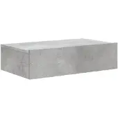 vidaXL Tv-bänkar med LED-belysning 2 st betonggrå 60x35x15,5 cm