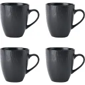 MIKASA Jardin Midnight 420ml Mugg 4 Enheter