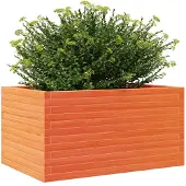vidaXL Odlingslåda vaxbrun 90x60x46 cm massiv furu