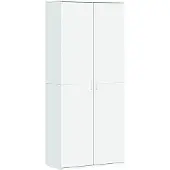 vidaXL Högskåp vit 80x35x180 cm konstruerat trä