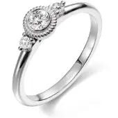 Kalevala Koru Beloved trestens 0.23 ct diamantring vitguld 541000003D170