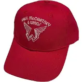 Ginza.se Paul McCartney: Unisex Baseball Cap/Wings Logo (Red & Black)
