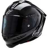 Alpinestars S-R10 Solid Integralhjälm Kolfiber/Svart M Unisex sort
