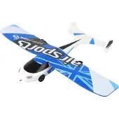Leantoys R/C-flygplan 4D-G3 vit/blå