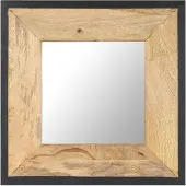 vidaXL Spegel 50x50 massivt mangoträ