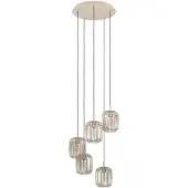 Eglo ROMAZZINA Pendellampa med fem lampskärmar - Sandfärg