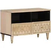 vidaXL Tv-bänk 70x33x46 cm massivt mangoträ