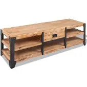 vidaXL TV-möbel massivt akaciaträ 140x40x45 cm