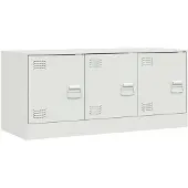 vidaXL TV-skåp vit 99x39x44 cm stål