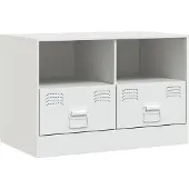 vidaXL TV-skåp vit 67x39x44 cm stål