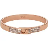 Emporio Armani Couples roseguldfärgat stålbangle-armband EGS3089221