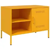 vidaXL TV-skåp senapsgul 68x39x50,5 cm stål