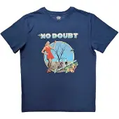 Ginza.se No Doubt: Unisex T-Shirt/Tragic Kingdom (Denim Blue) (Medium)