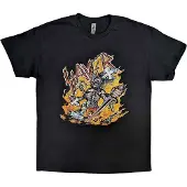 Ginza.se Slayer: Unisex T-Shirt/Cartoon Flames (Black) (XX-Large)