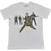 Ginza.se U2: Unisex T-Shirt/Live Action (White) (Back Print & Ex-Tour) (Medium)