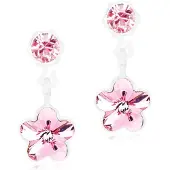 Blomdahl Örhängen Pendant Flower Light Rose 4/6 mm