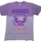 Ginza.se Ramones: Unisex T-Shirt/Mondo Bizarro (Purple) (Wash Collection) (Medium)