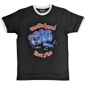 Motorhead Motörhead: Unisex Ringer T-Shirt/Iron Fist (Black) (Large)