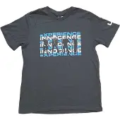 Ginza.se U2: Unisex T-Shirt/Repeat Logo (Black) (Back Print & Ex-Tour) (XX-Large)