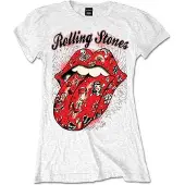 Ginza.se The Rolling Stones: Ladies T-Shirt/Tattoo Flash (White) (X-Small)