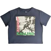 Ginza.se The Clash: Ladies Crop Top/London Calling (Navy Blue) (XX-Large)