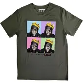 Ginza.se Biggie Smalls: Unisex T-Shirt/Crown Pop Art (Green) (X-Large)