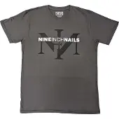 Ginza.se Nine Inch Nails: Unisex T-Shirt/Icon & Logo (Charcoal Grey) (Medium)