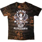 Ginza.se Asking Alexandria: Unisex T-Shirt/Eagle Skull (Red) (Wash Collection) (Large)