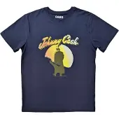 Ginza.se Johnny Cash: Unisex T-Shirt/Walking Guitar (Navy Blue) (Small)