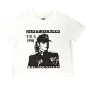 Ginza.se Janet Jackson: Ladies Crop Top/Rhythm Nation (White) (Small)
