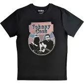 Ginza.se Johnny Cash: Unisex T-Shirt/Walking Guitar & Front On (Black) (Small)