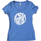 Ginza.se Foo Fighters: Ladies T-Shirt/70s Logo (Blue) (Ex-Tour) (Small)