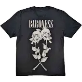 Ginza.se Baroness: Unisex T-Shirt/Razor Bloom (Black) (Back Print) (XX-Large)