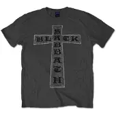 Ginza.se Black Sabbath: Unisex T-Shirt/Cross (Charcoal Grey) (Large)