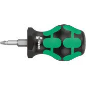 Wera 355 PZ korsförsänkt stubbskruvmejsel/karburatorskruvmejsel PZ 1 x 25 mm - (5 st)