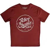 Ginza.se Alice In Chains: Unisex T-Shirt/Circle Emblem (Red) (Large)