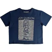 Ginza.se Joy Division: Ladies Crop Top/Unknown Pleasures (Denim Blue) (XX-Large)